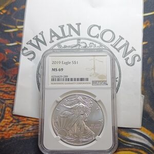 2019 Silver Eagle Coin MS 69